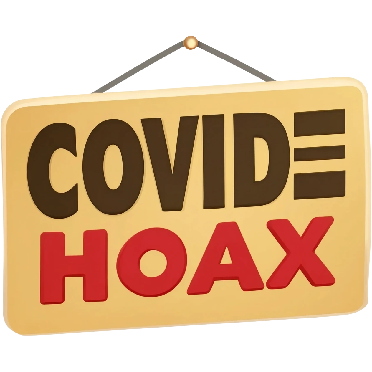 COVID=HOAX emoji