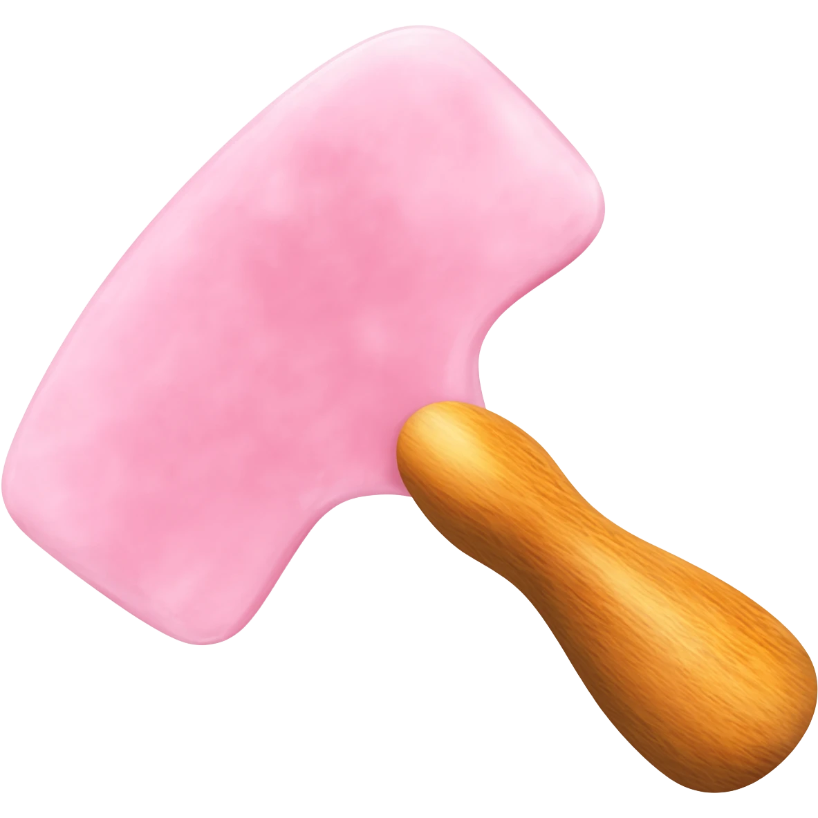 Свело розовый скребок гуаша emoji