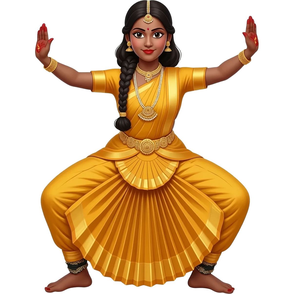 south indian bharatnatyam lady dancing emoji