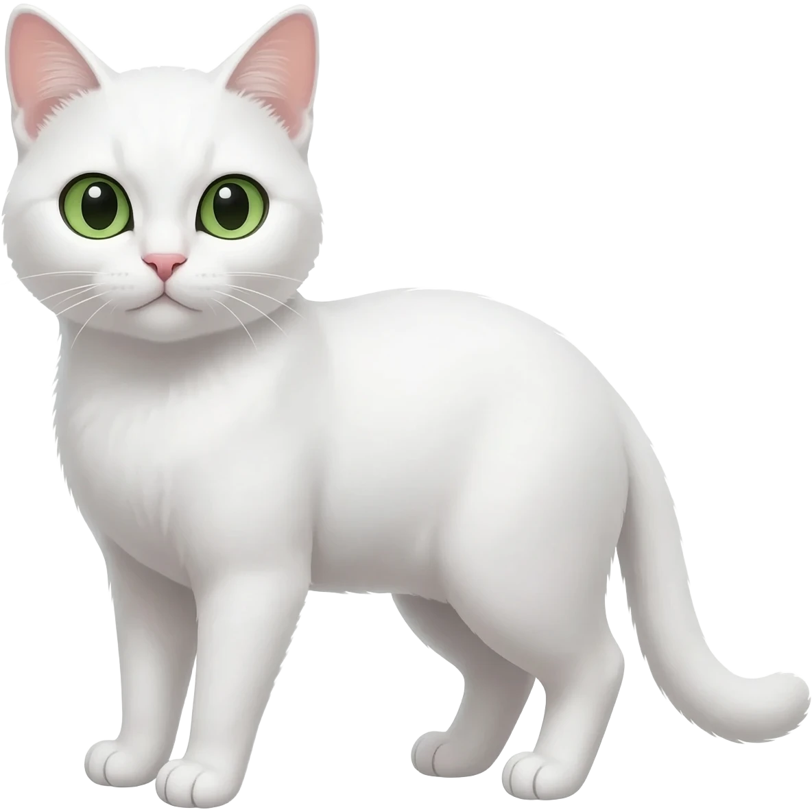 Faça um gato branco emoji