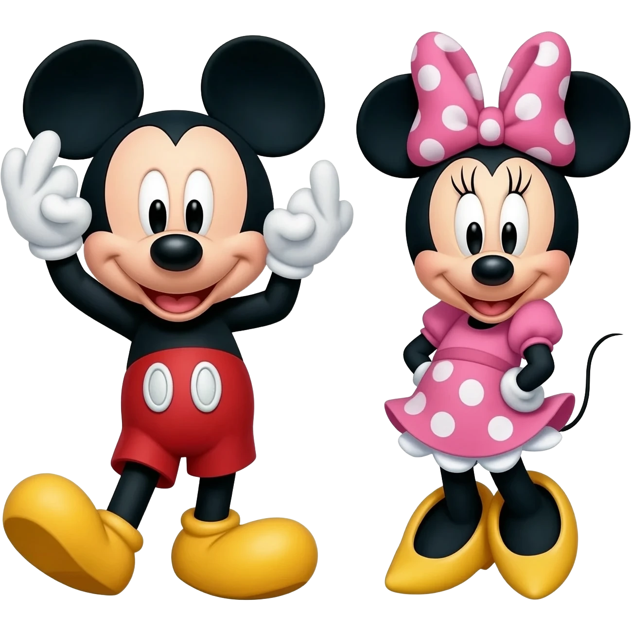 Mickey Mouse & Minnie Mouse emoji