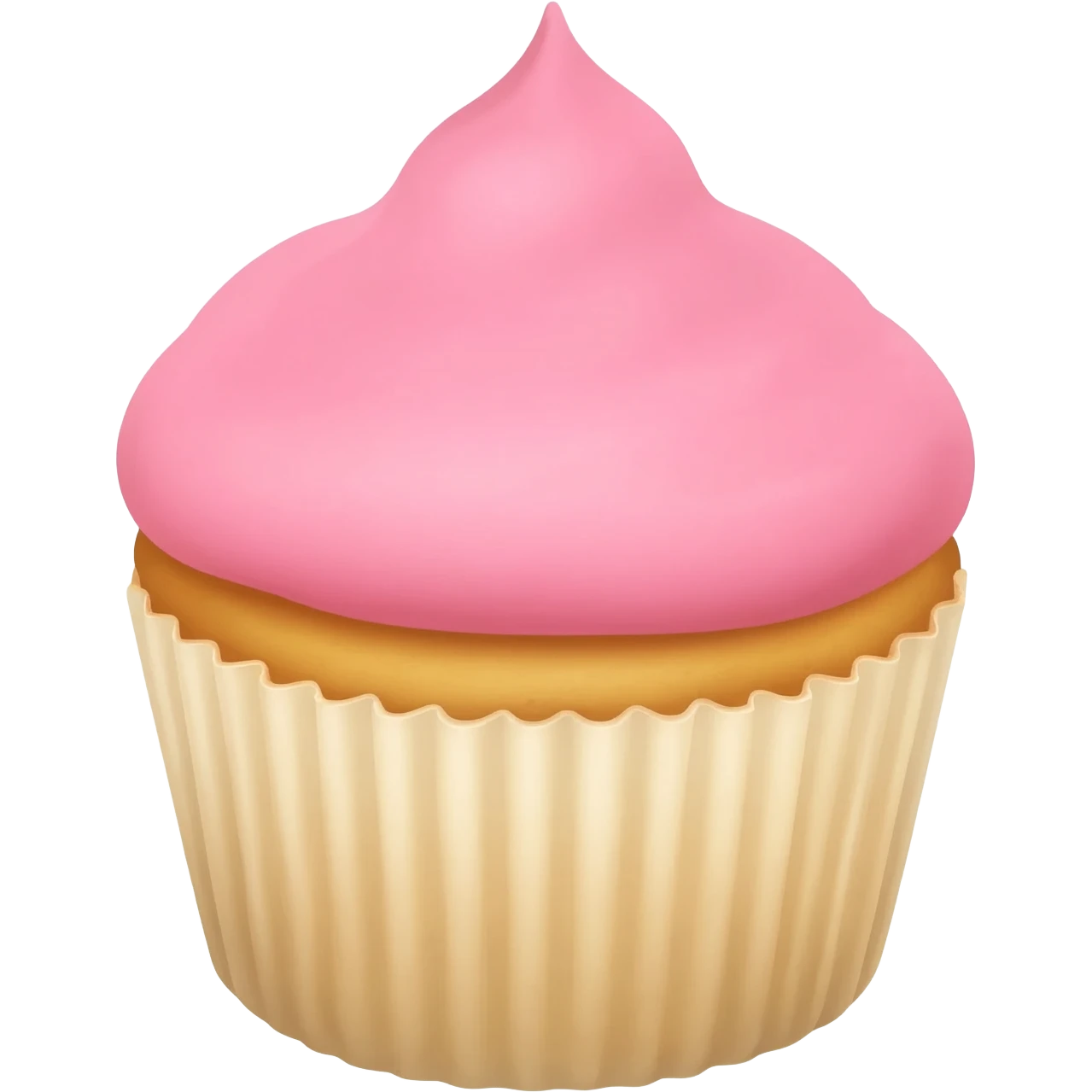 Cupcake with pink icing emoji