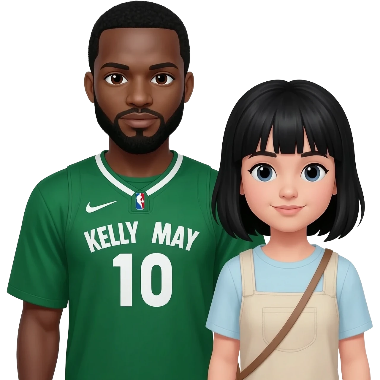 Make that in Jordan malata kelly green jersey and a girls a little bit lighter sling and black hair with bangs emoji