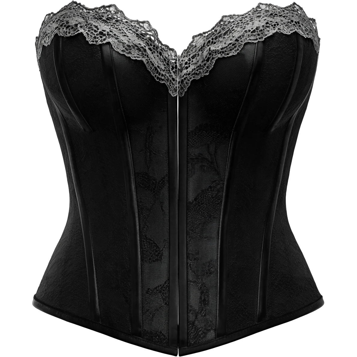 gothic lace corset black emoji