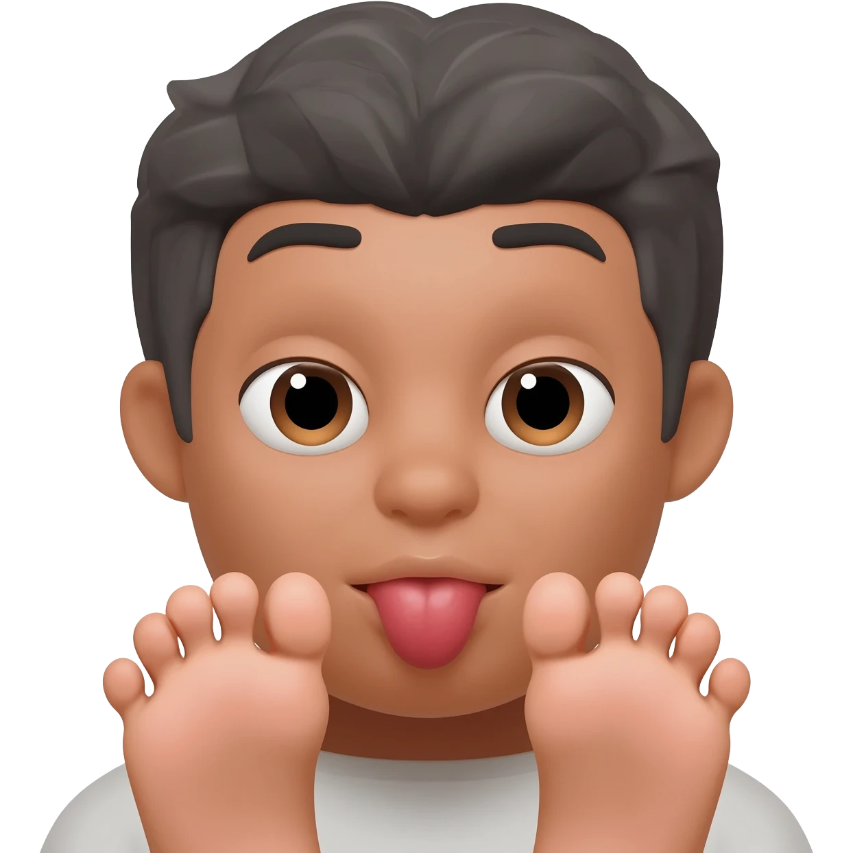 licking toes emoji