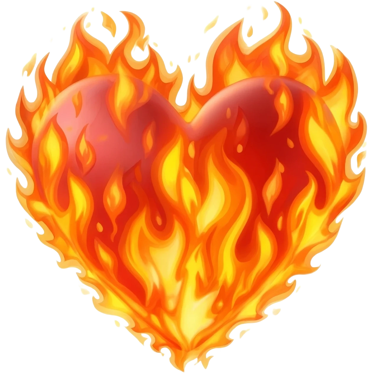 Fire real  heart full emoji