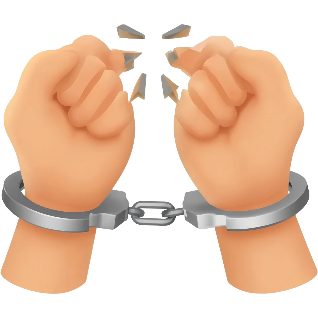 can you do two hand that break a handcuff emoji