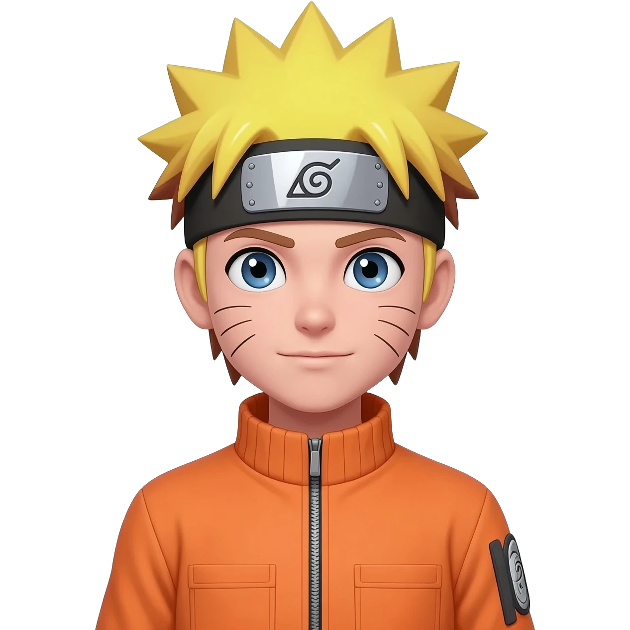 Garçon blond châtain 14 ans avec les vetement de naruto emoji