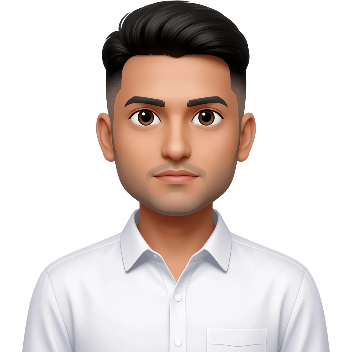 Pakistani man at 25 years old fade hair cut  emoji
