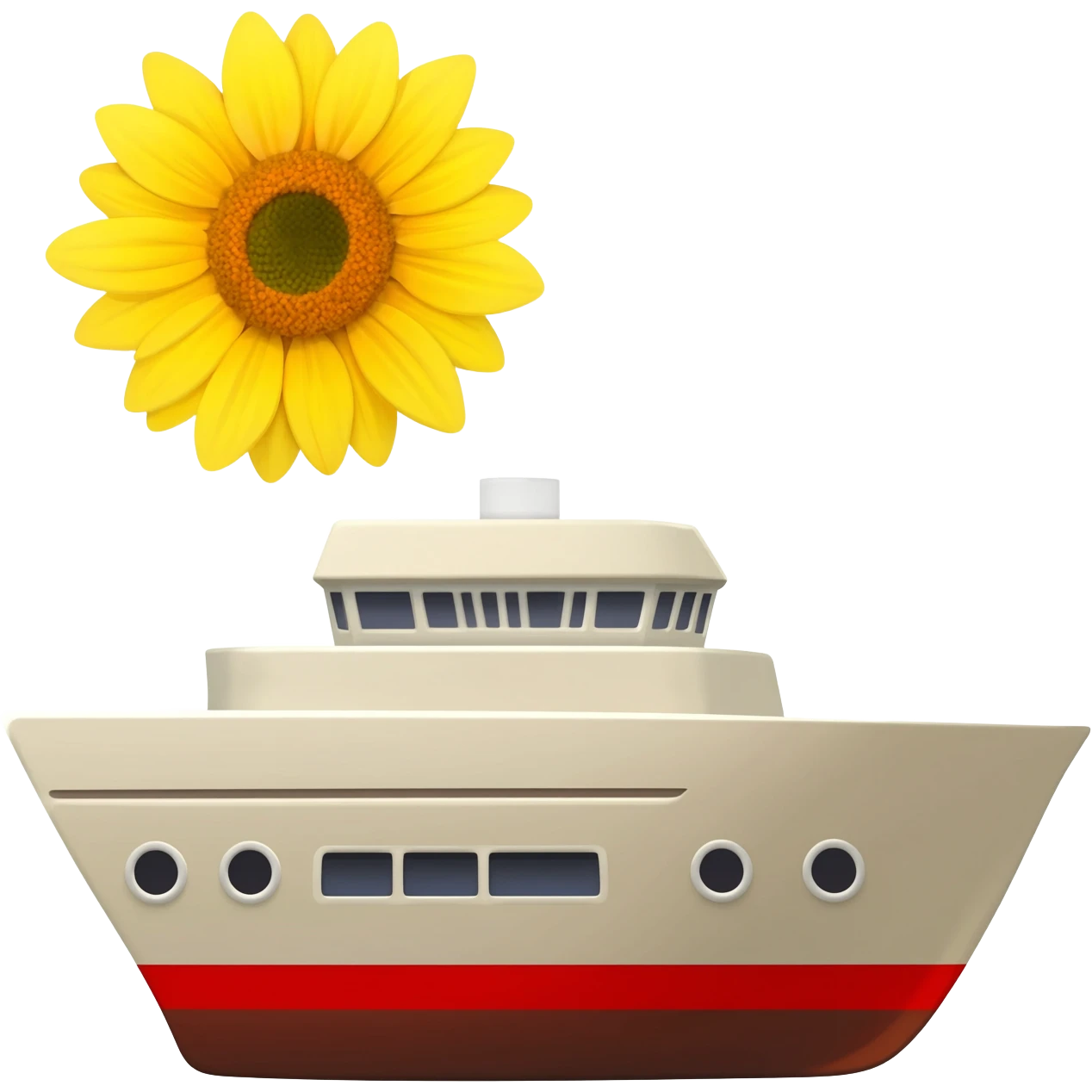 buque de girasol emoji