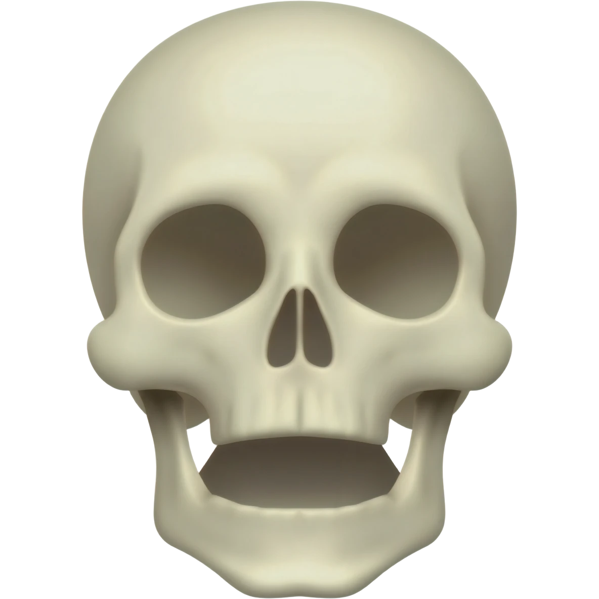 A surprise skeleton head emoji
