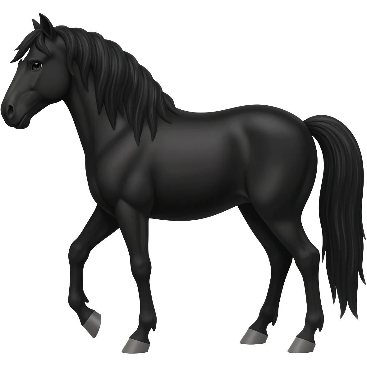 Black horse emoji