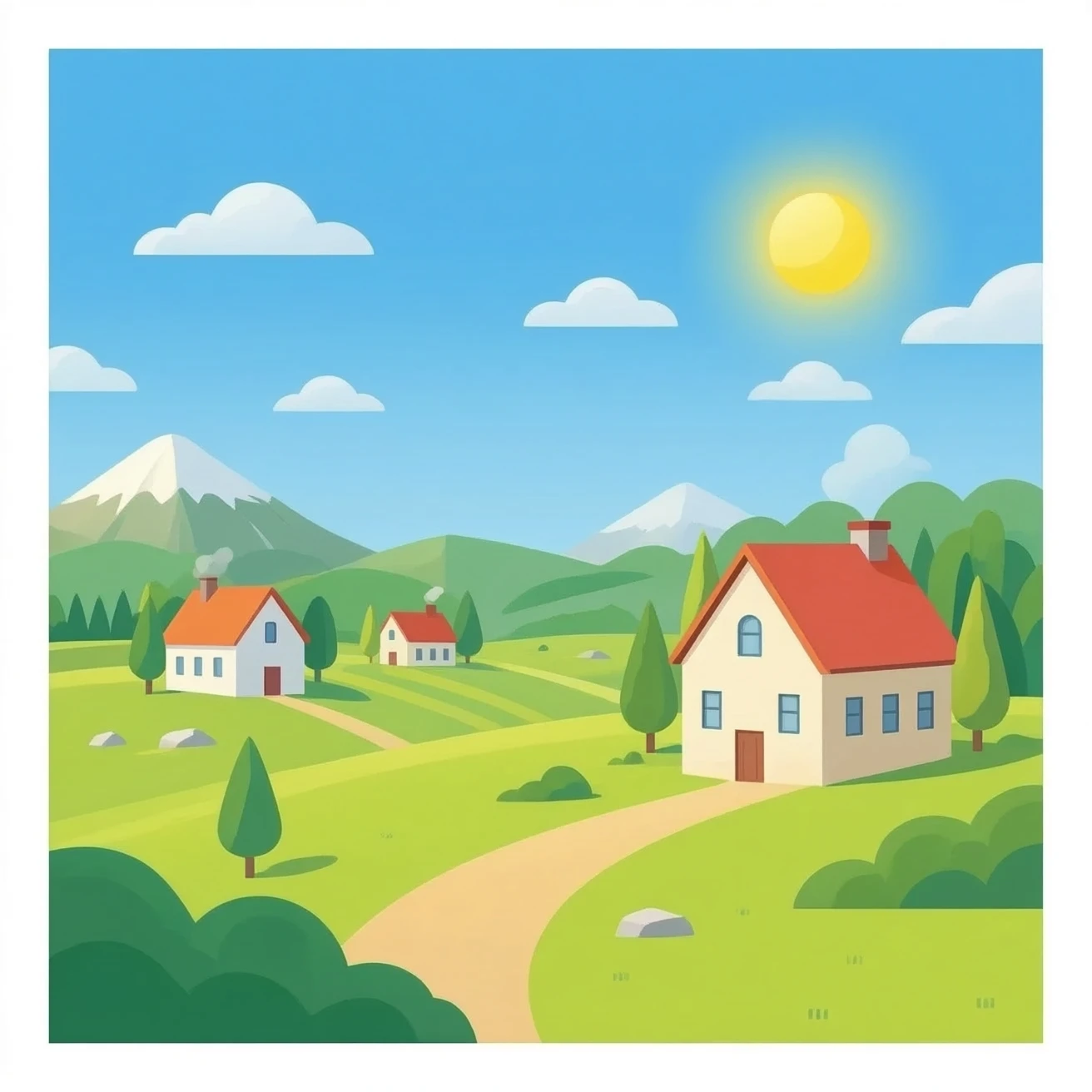 дом в деревне emoji