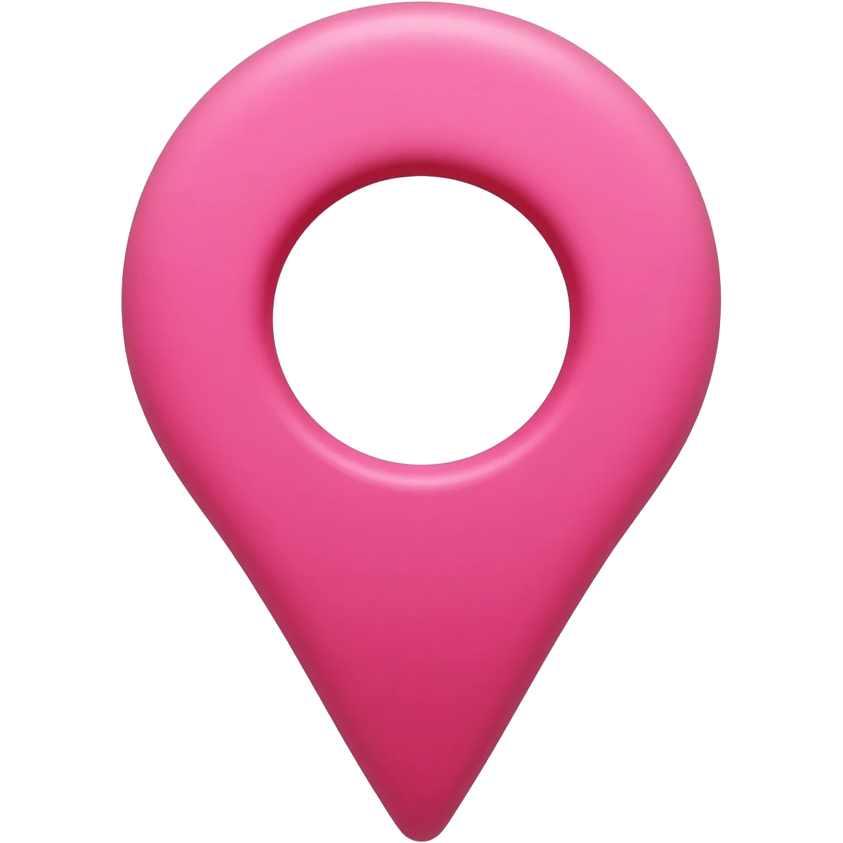 Pink location pin emoji