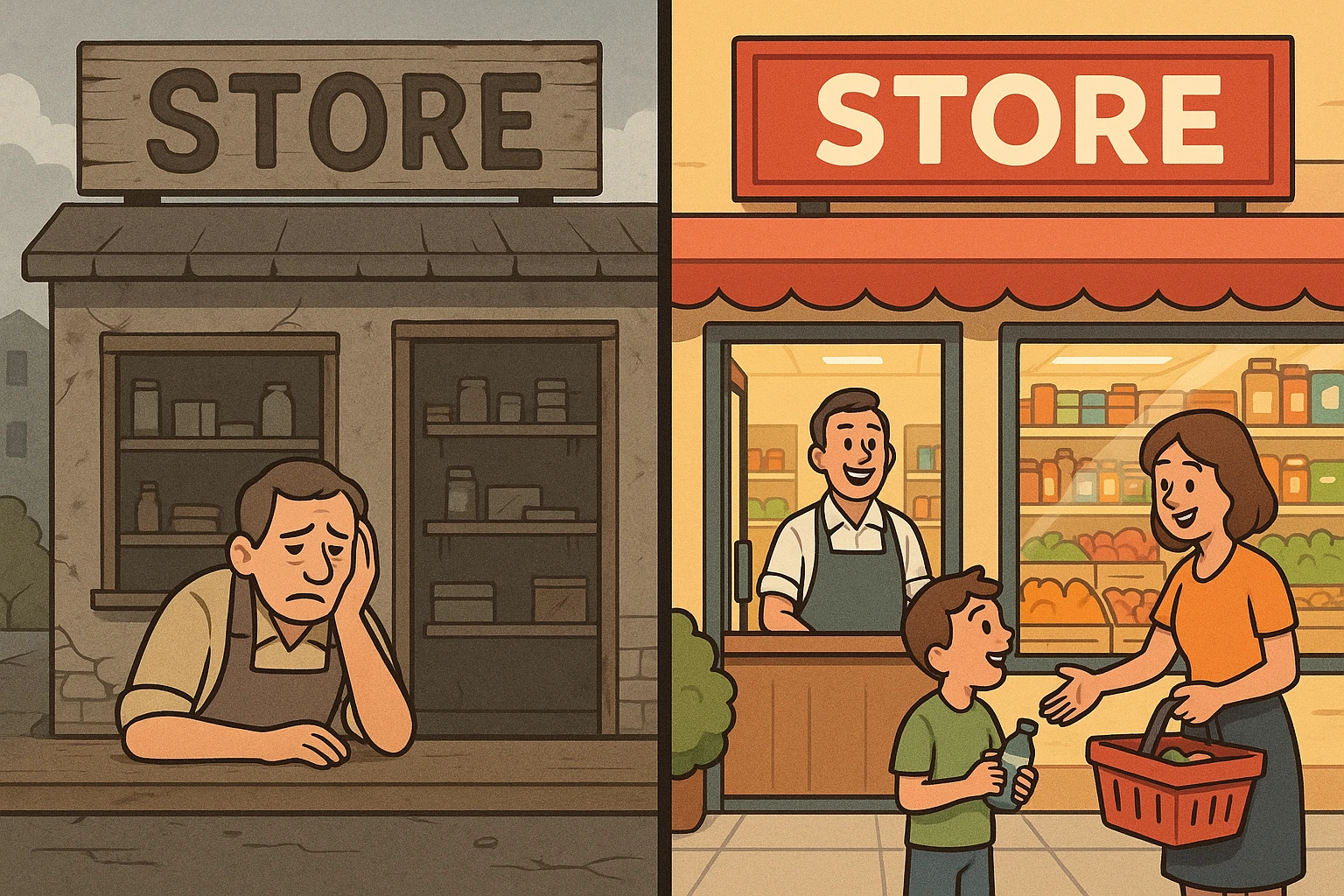 Convince store poor store & More emoji