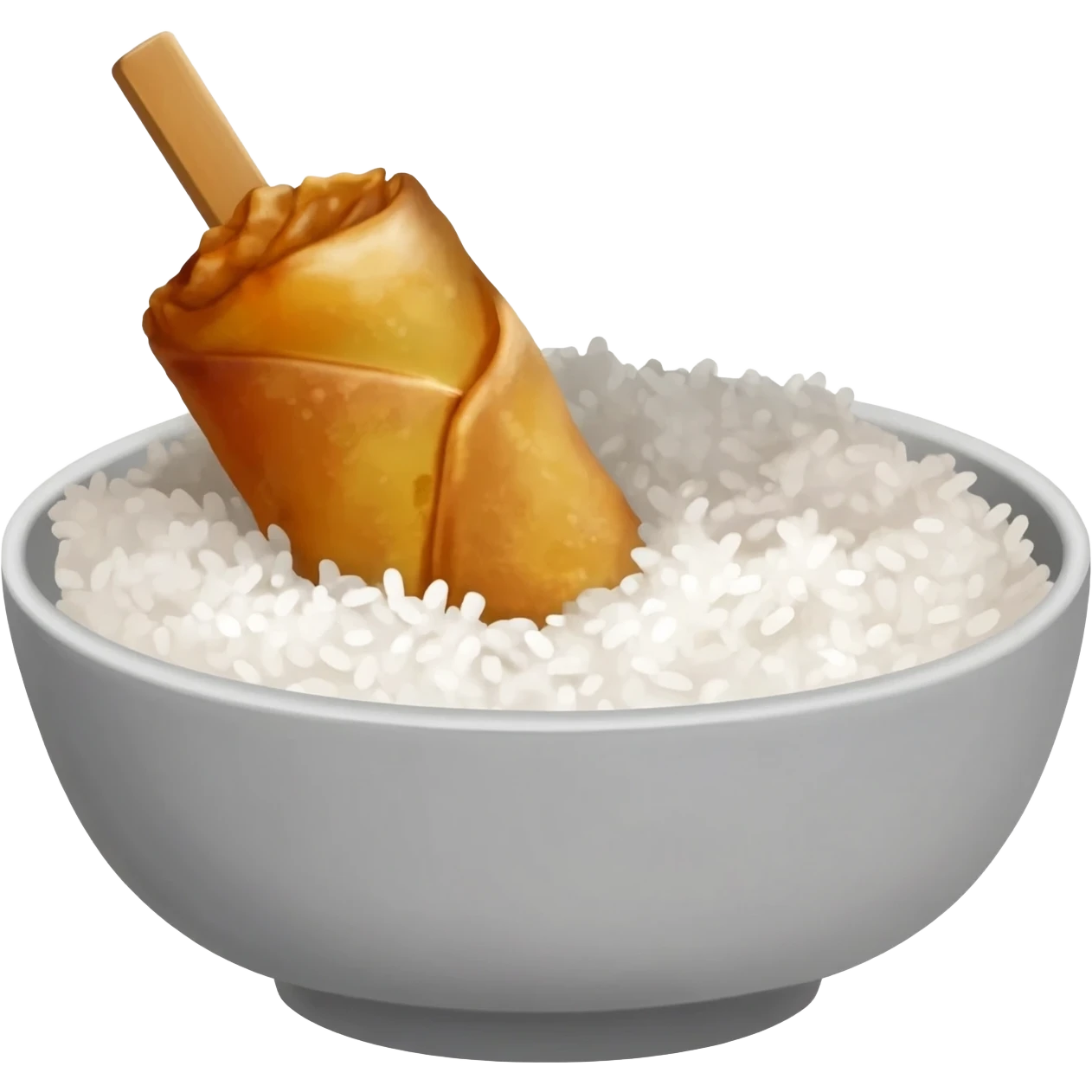 Rice, eggroll, bbq stick emoji