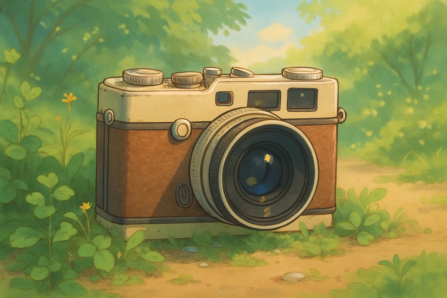 camera, ghibli style emoji