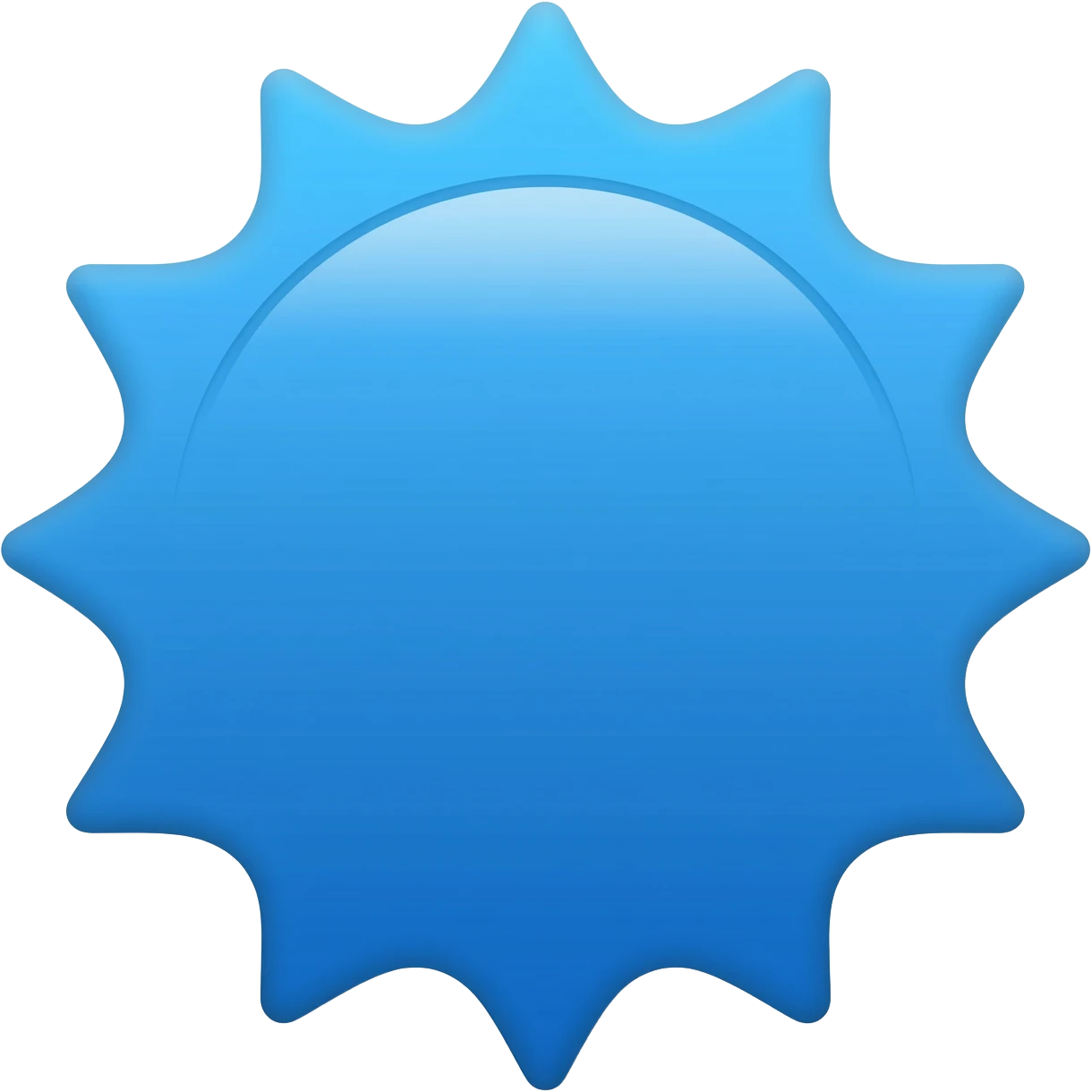 Verificación celeste emoji