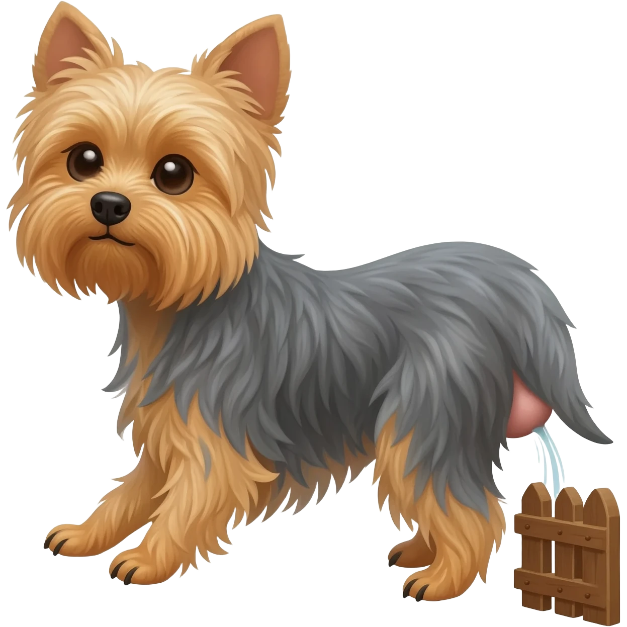 Сделай йорка который писает мимо пилёнки emoji