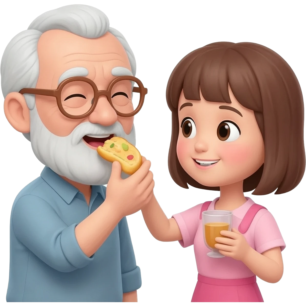 Old man eatting out a girl emoji