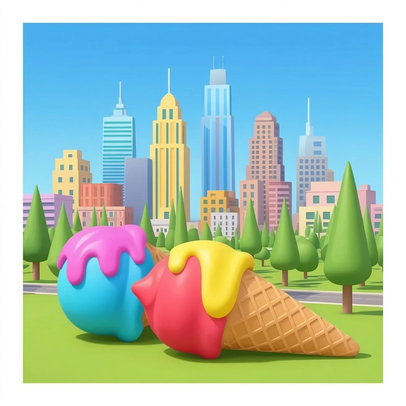 Tizi my city ice cream toys emoji