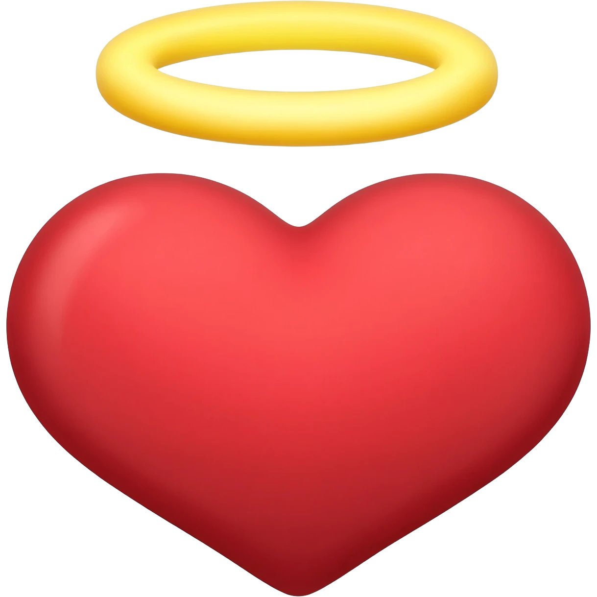 Heart with halo on top emoji