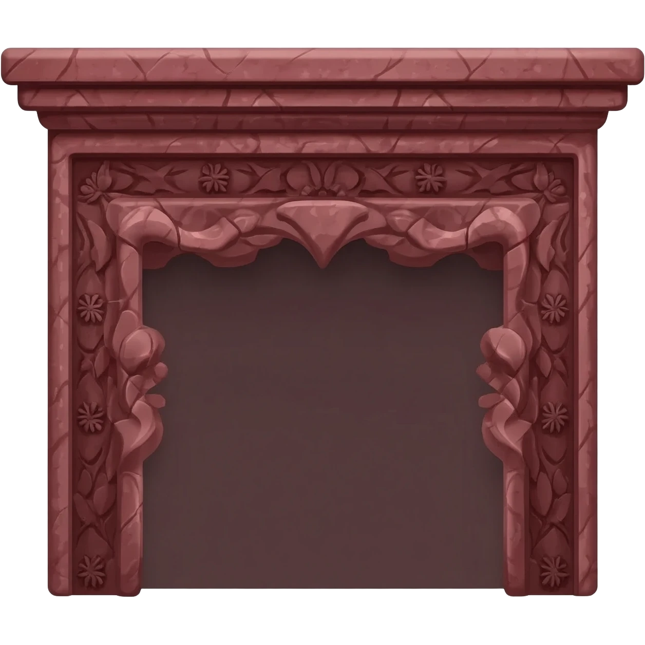 Burgundy hearth emoji