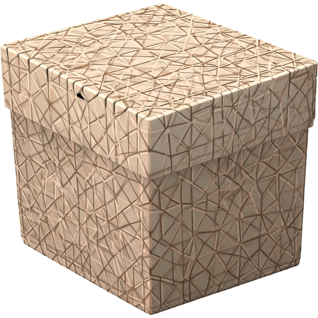 A square shaped box and din that a design emoji