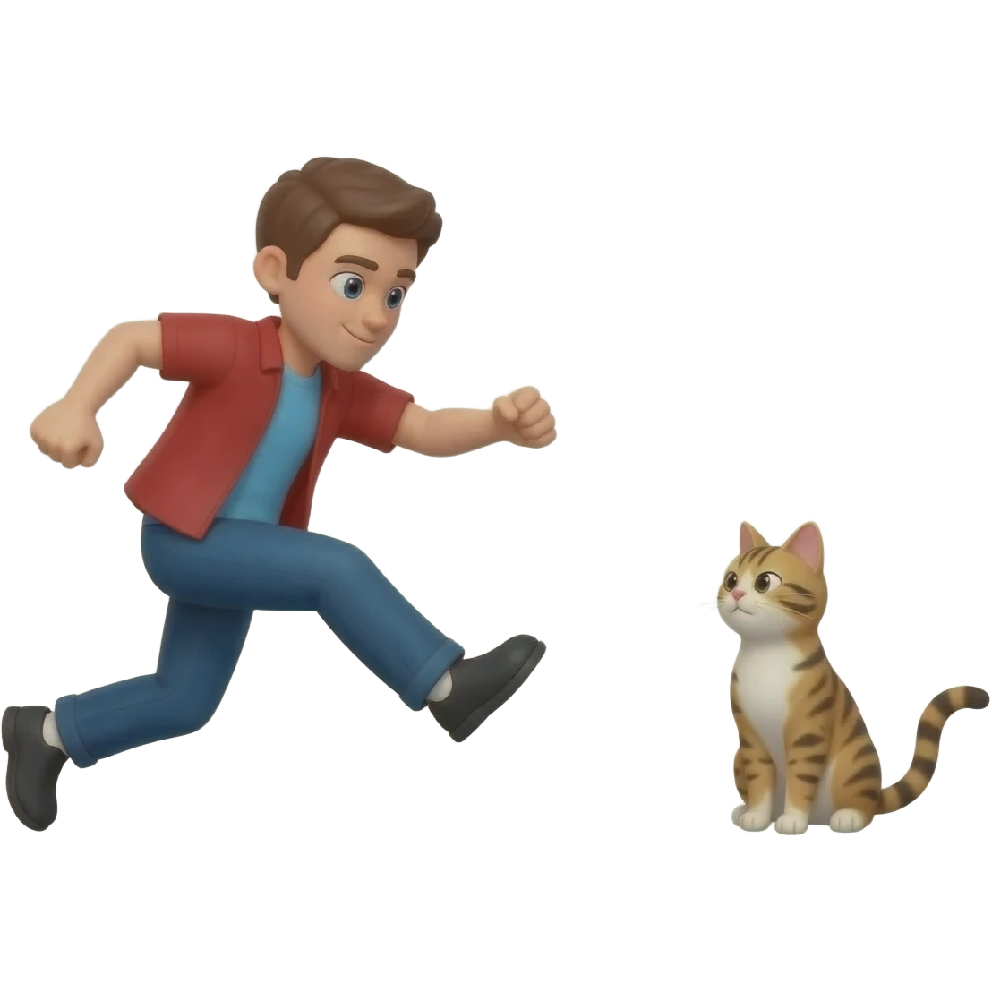 kicking a cat emoji
