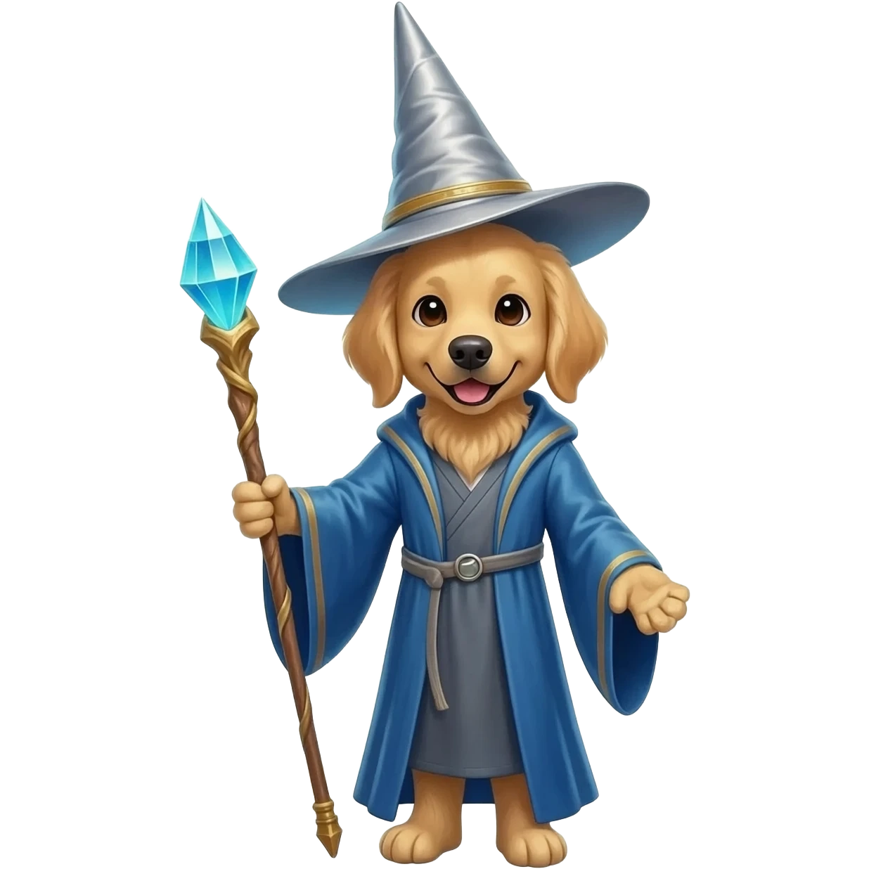 Dog wizard emoji