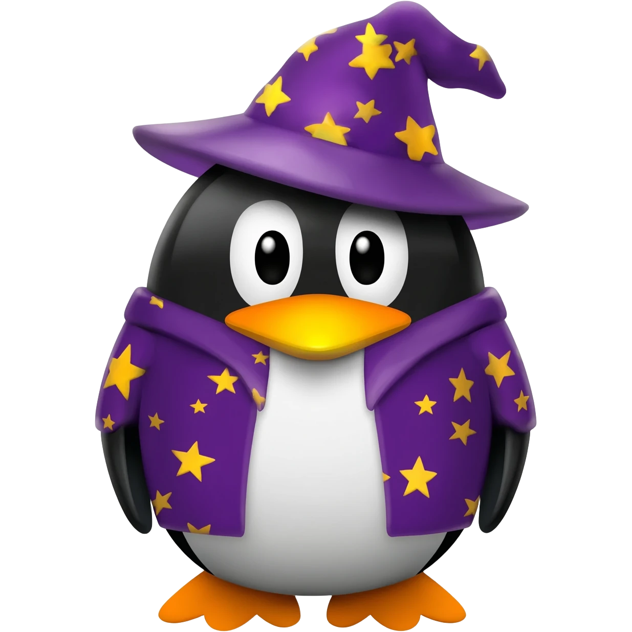 Penguin Wizard emoji
