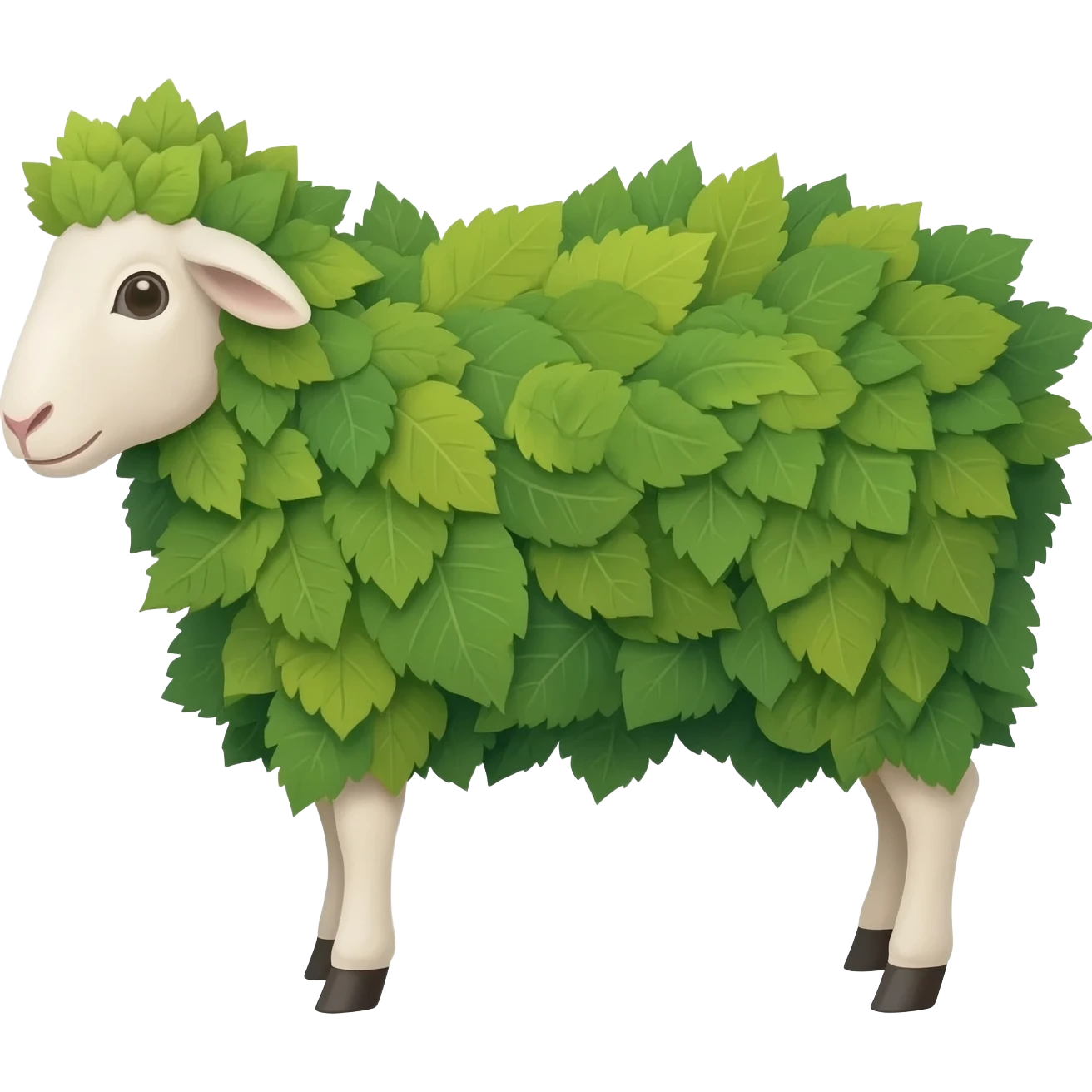 Leaf sheep emoji