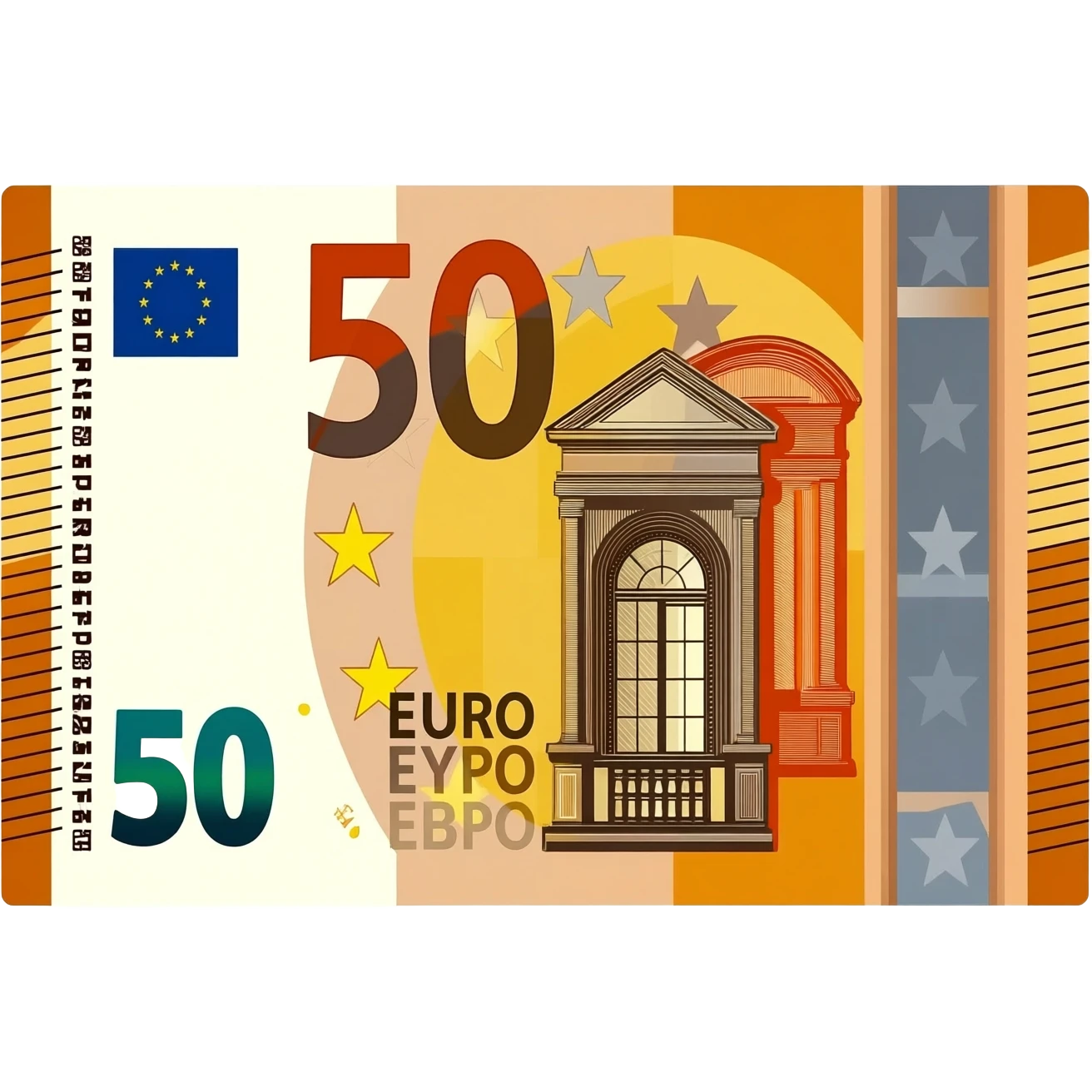 european 50 euro note emoji