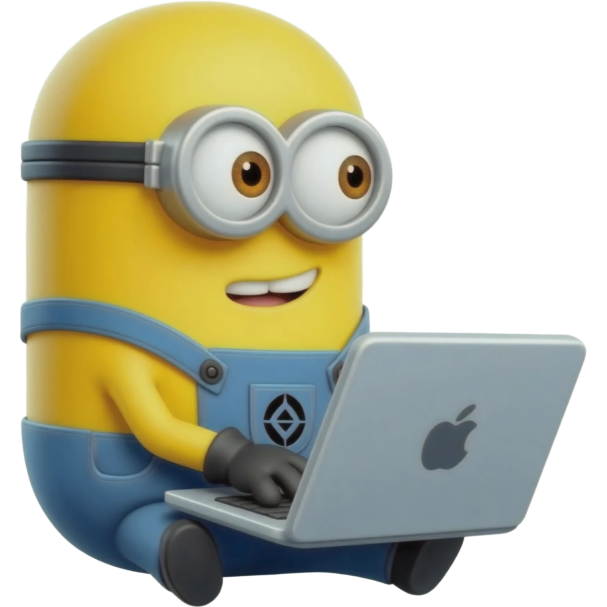 minion doing email emoji