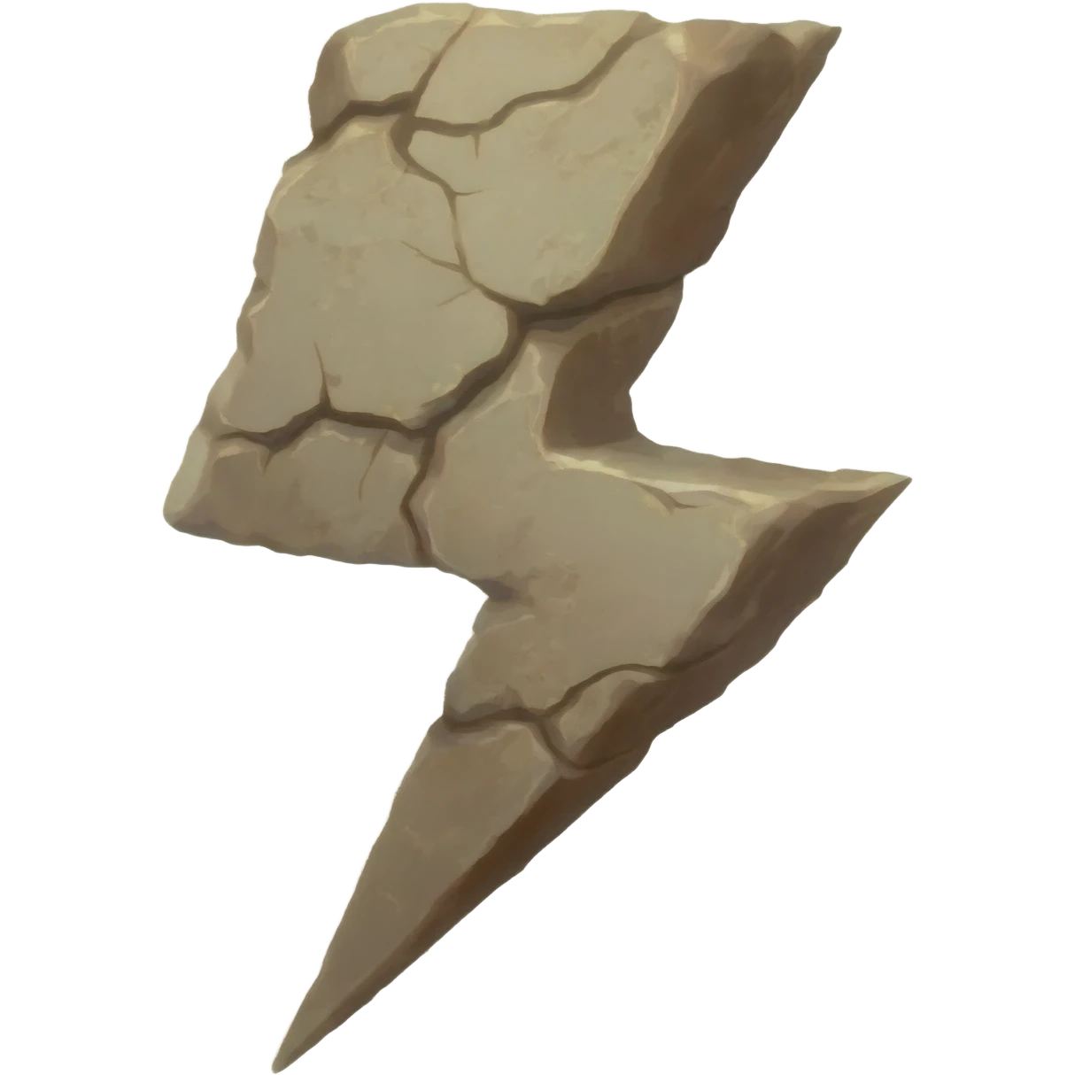 petrified lightning emoji