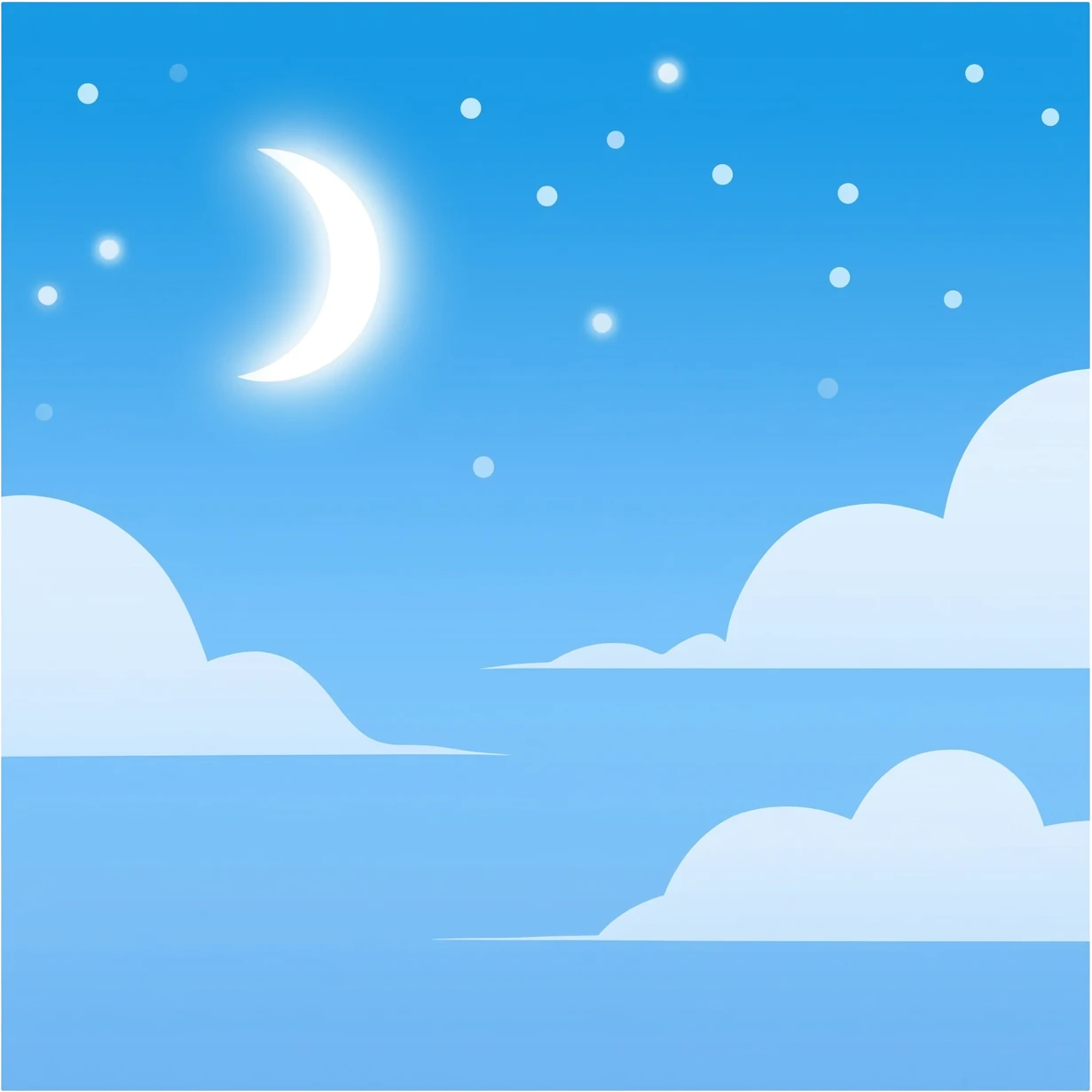 Goodnight clouds emoji