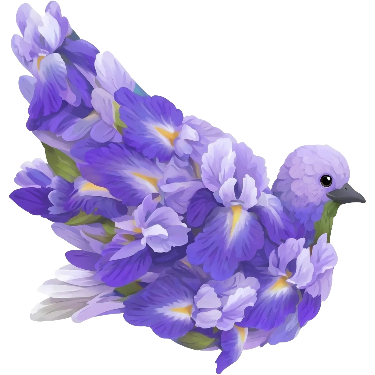 БАБОЧКА ИЗ ИРИСОВ emoji