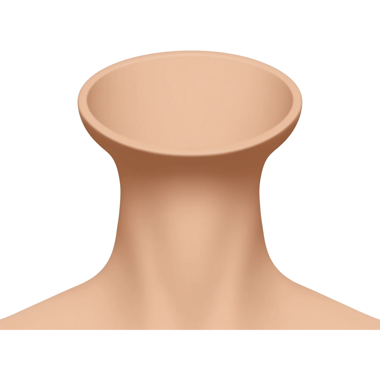 neck outstretched with visible adams apple only emoji