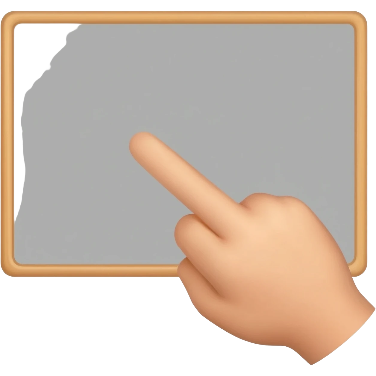 this emoji should point on a board emoji