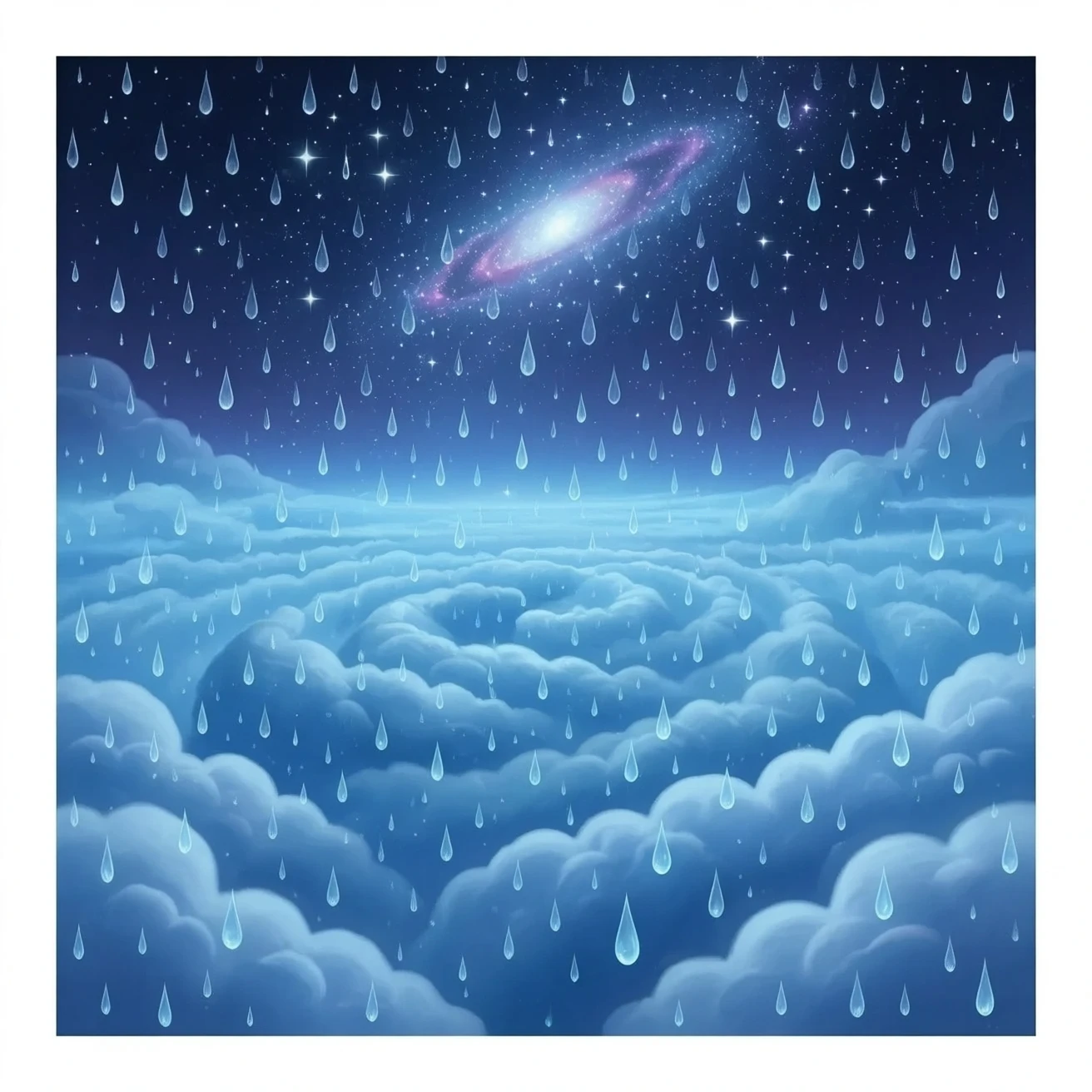 41. infinite galaxy rain emoji