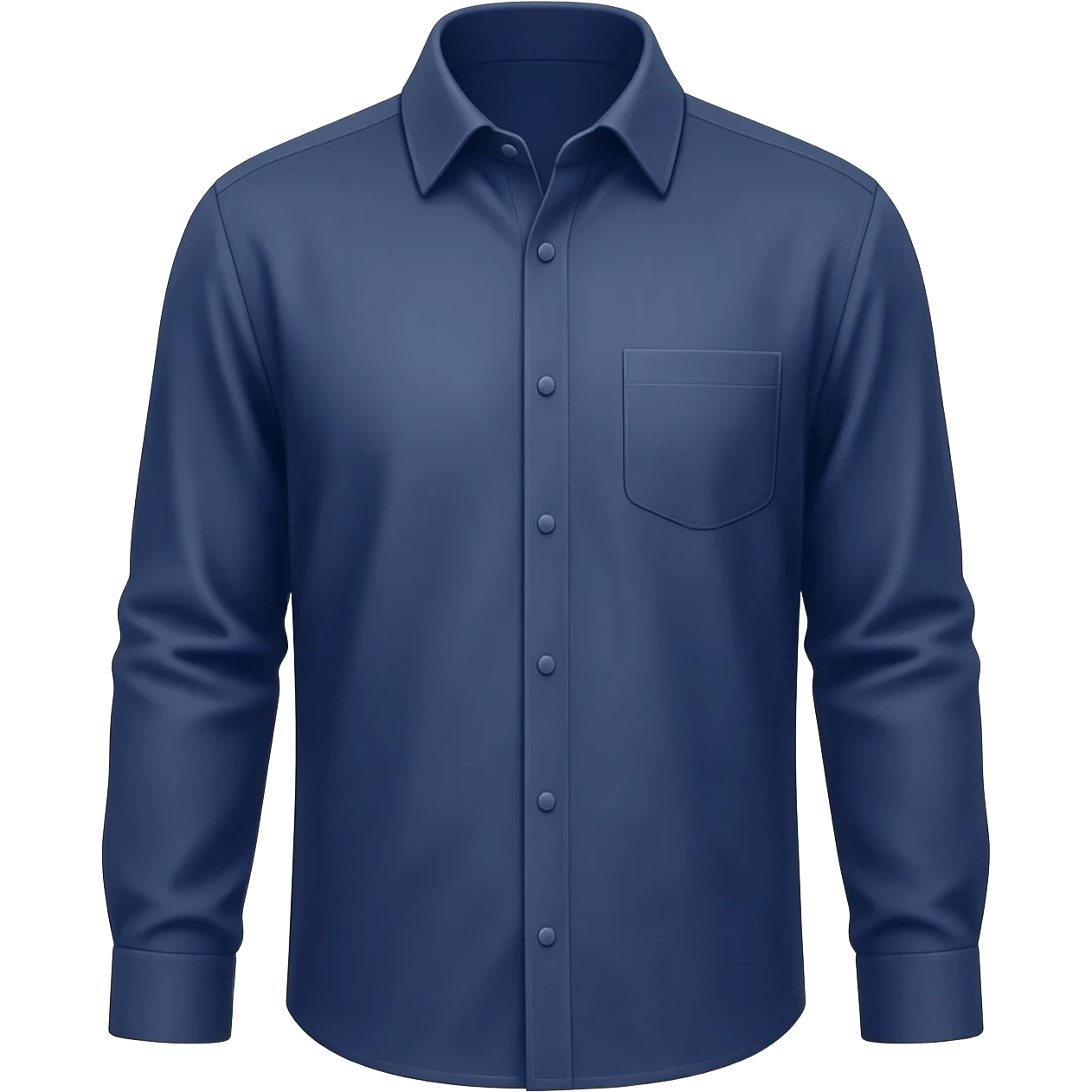 Navy blue Full sleeve button down Shirt emoji