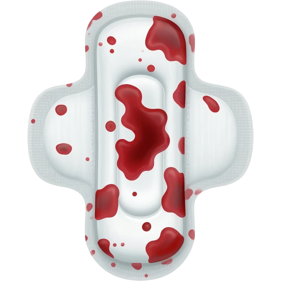 a sanitary pad with some blood splatters on it  emoji