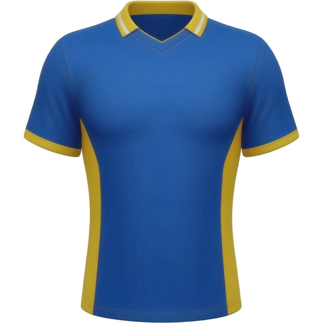 Blue and yellow football kit emoji