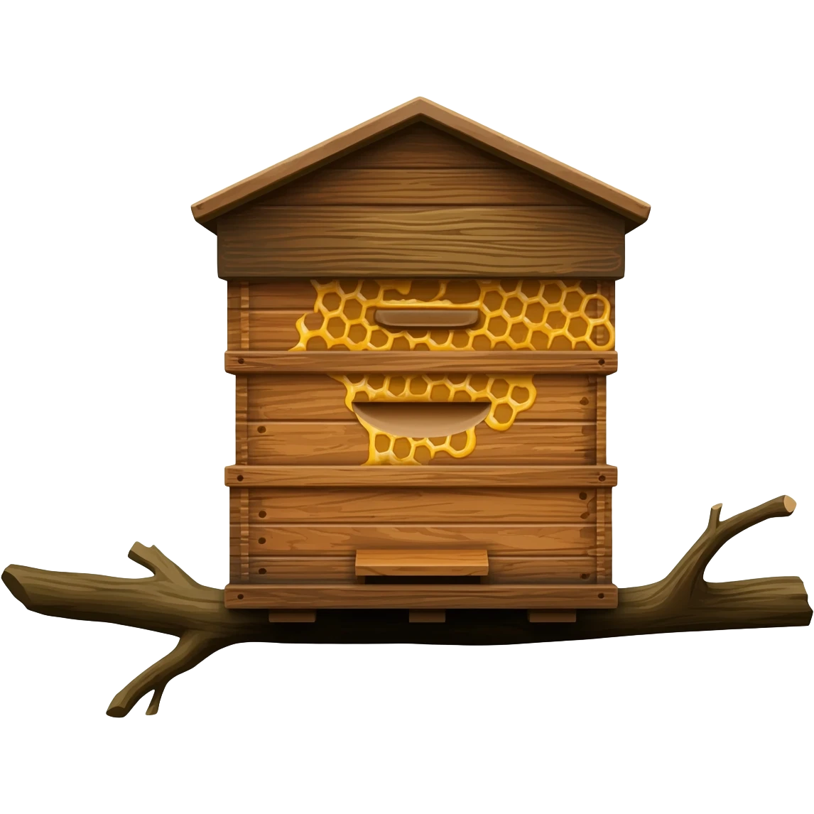 beehive on tree emoji