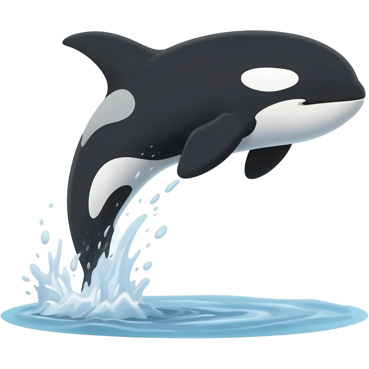 Una orca saltando emoji