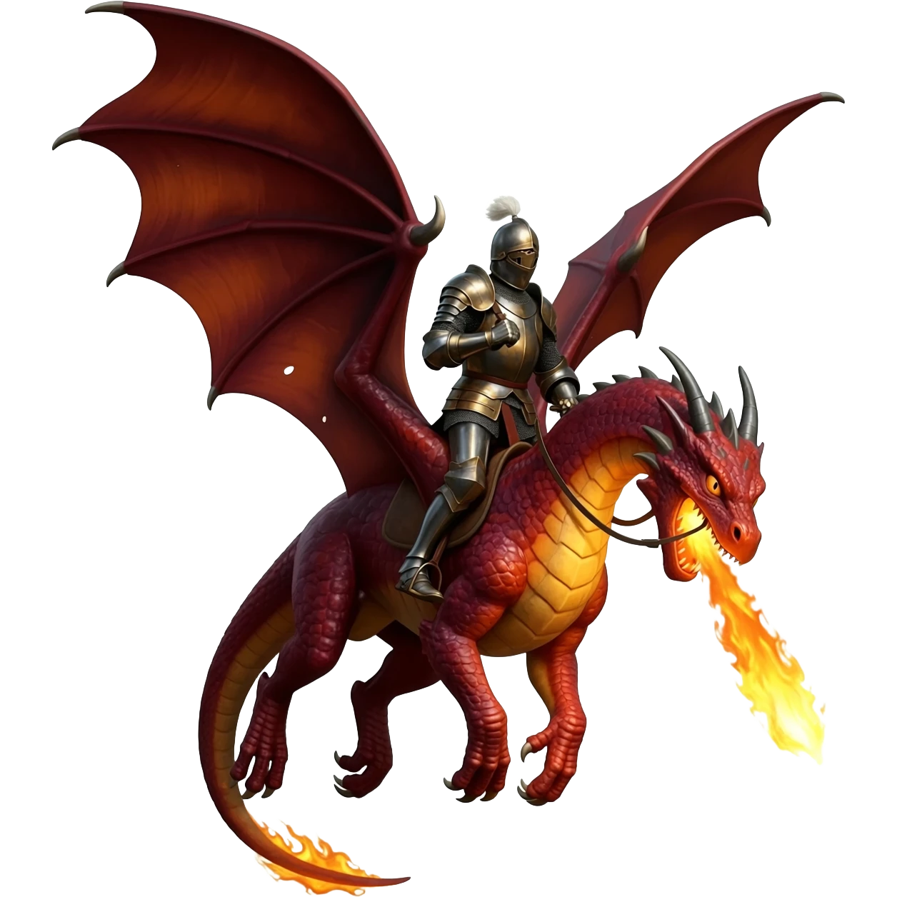 A Dragon Rider  on his dragons back emoji