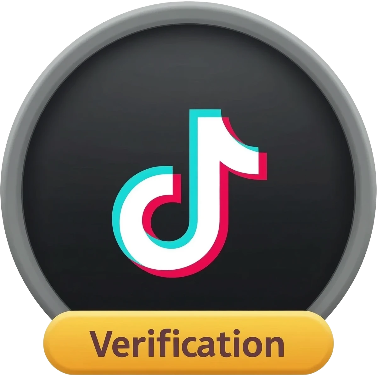 logo de vérification officiel de la plateforme TikTok. emoji