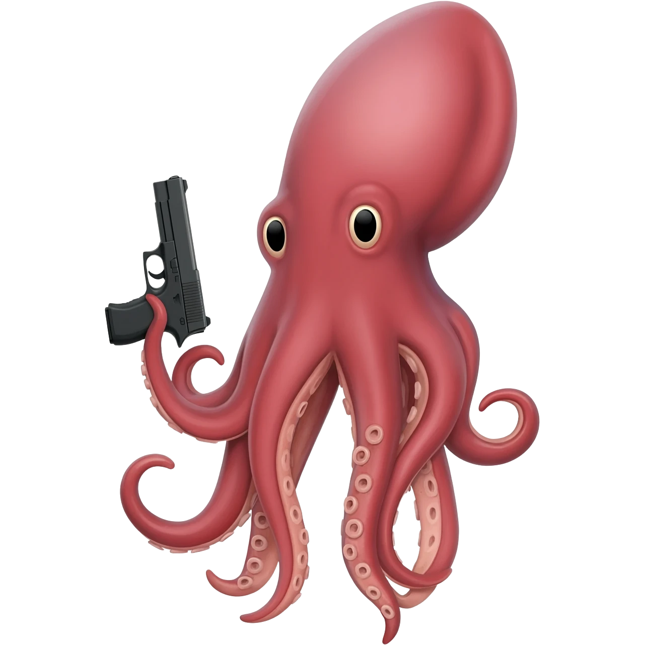 Squid HOLDING a glock with a switch emoji
