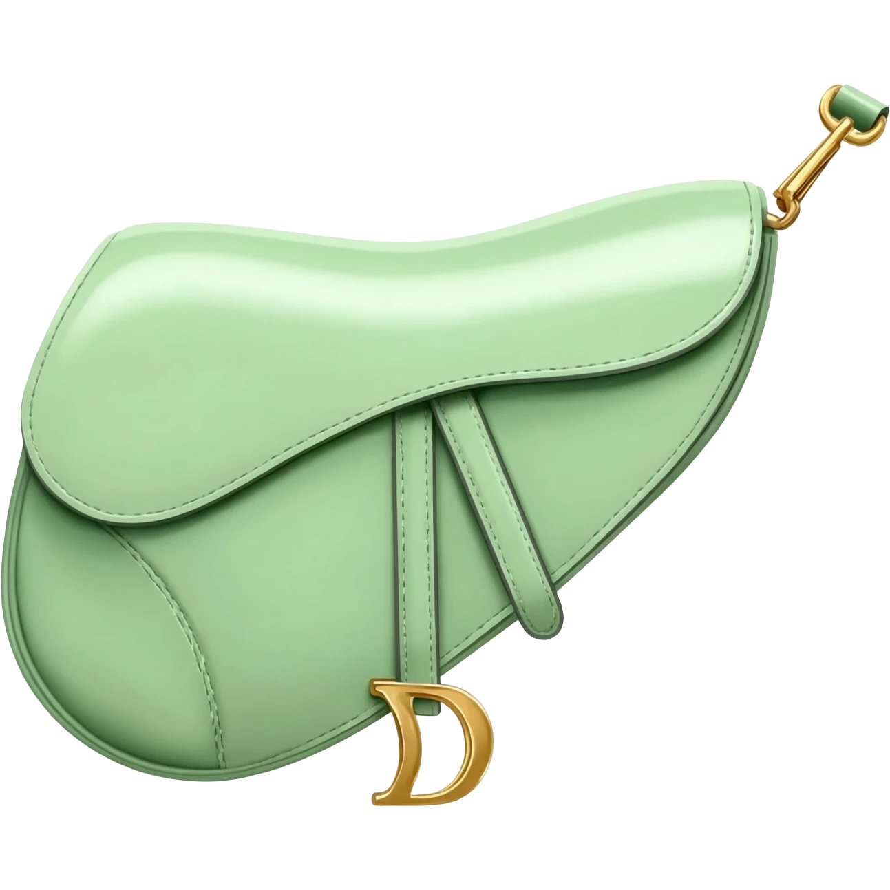 light green dior saddle bag emoji