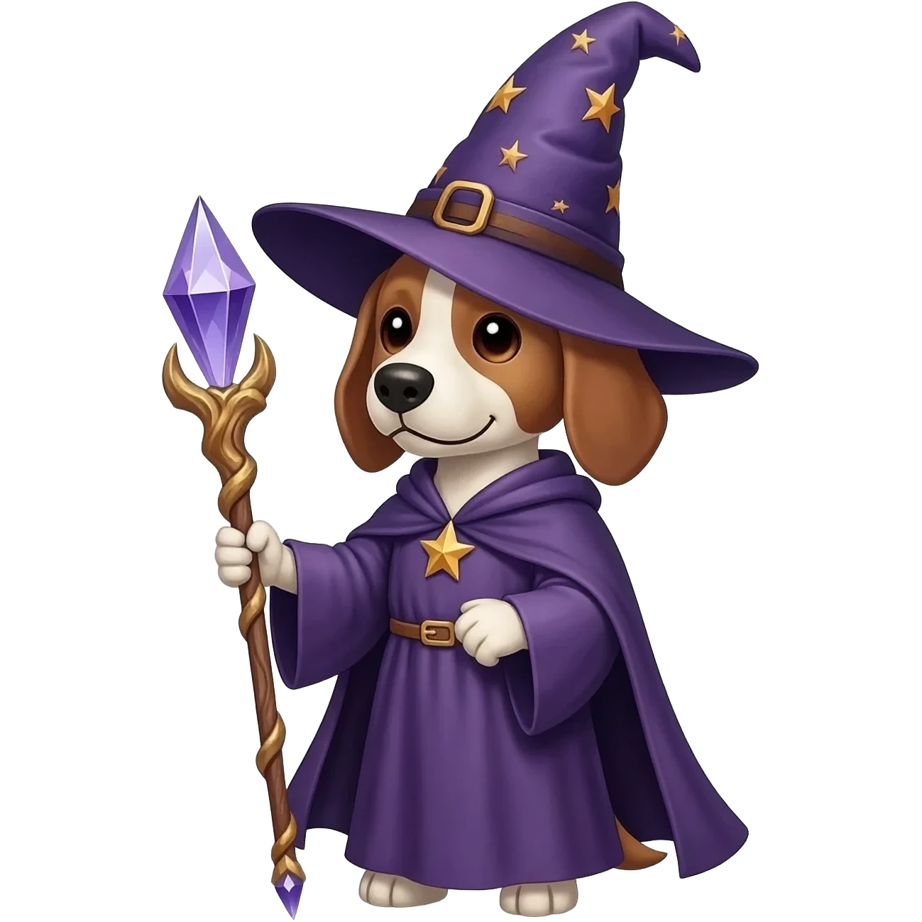 Dog wizard emoji